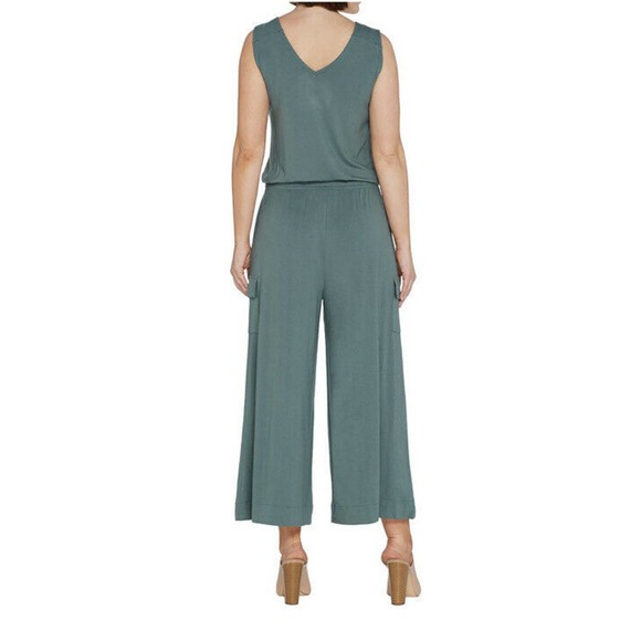 Lisa Rinna Collection Womens Sleeveless Jumpsuit 2X Black NWOT - Picture 2 of 10